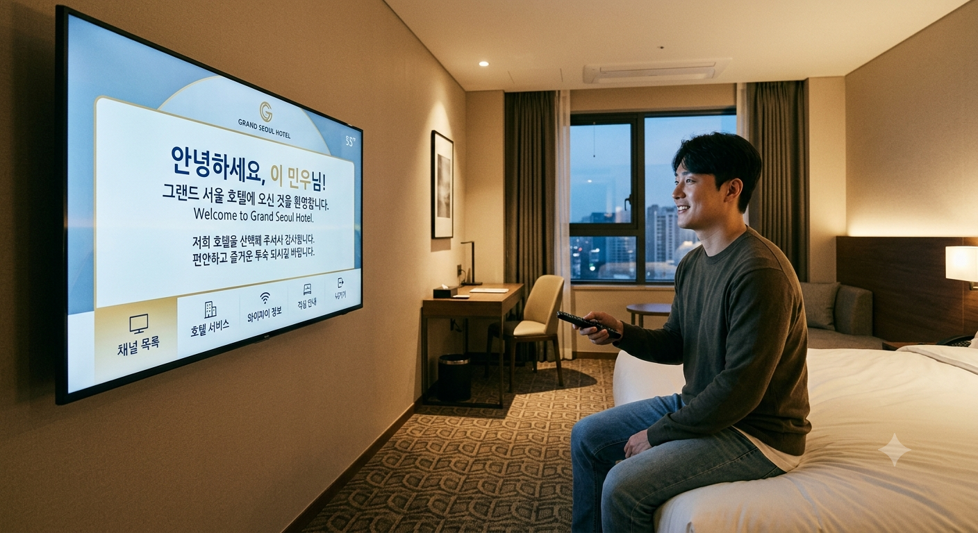 웰컴 메시지 설명 이미지